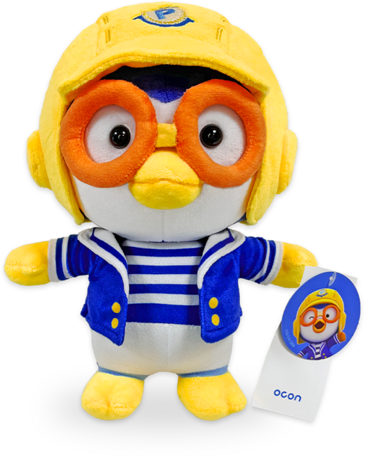 뽀로로극장판 바닷속 대모험 뽀로로 마린룩 캐릭터 애착 봉제 인형 25cm, 1개, 혼합