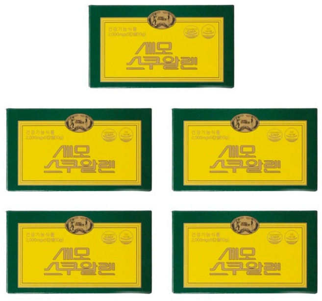 세모 스쿠알렌 2g 5캡슐, 5정, 5개