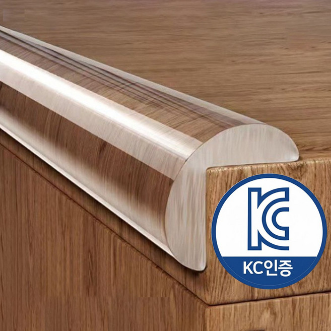 나인밸리 심플 PVC 모서리 보호대 2M 대용량, 투명, 1개