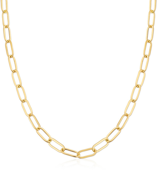 펠리체골드 14K 18K 시그니처 클립 목걸이 (S) (+선물포장) 골드 기념일 데일리 클립 여성 여자친구 레이어드 선물 할로우 체인 금