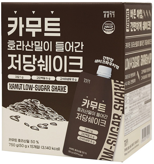 일일곡식 카무트 쉐이크, 50g, 15개