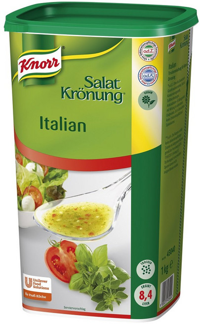 knorr 크노르 샐러드 크라우닝 이탈리안 드레싱 드라이 믹스 분말 1kg, 1개