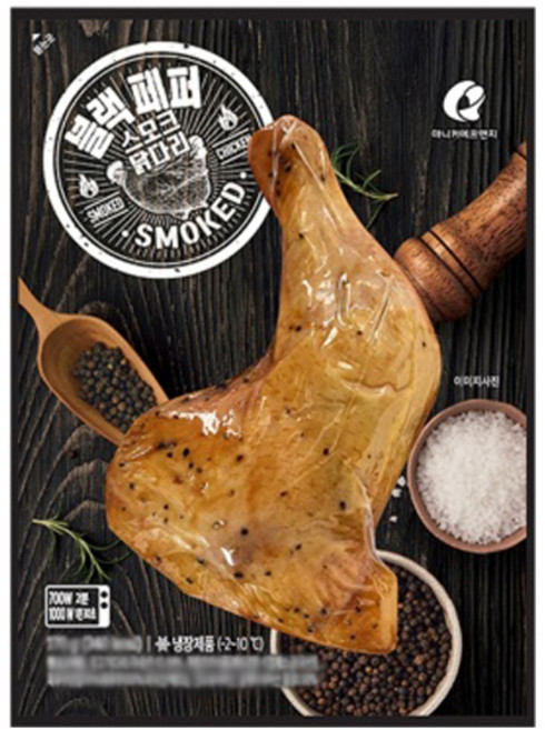 블랙페퍼 스모크닭다리, 170g, 170g, 4개