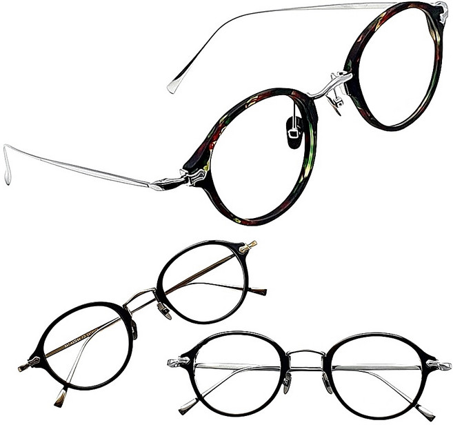 [당일발송] 페이스오프 고급 베타 티타늄 안경테 콤비 뿔테안경 남자 여자 긱시크 가벼운 명품 안경테