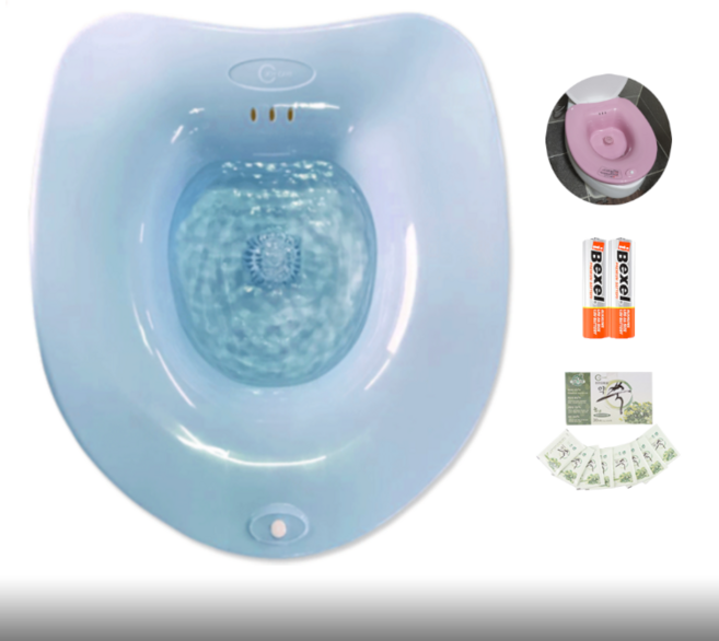 0301 가정용 건전지 무선 좌욕기 치질 치료기아님, 민트, 1개
