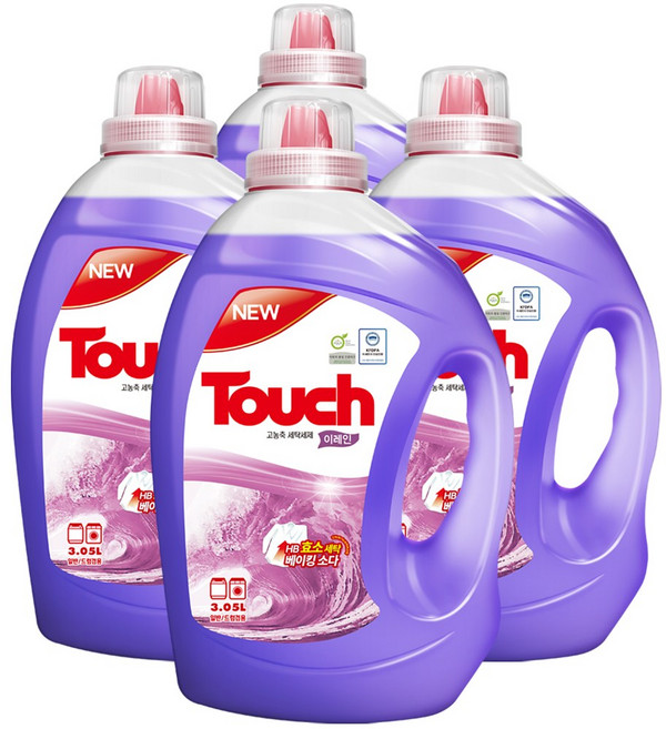 터치 고농축 액체세제 이레인, 3.05L, 4개