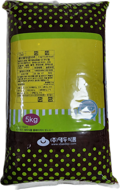 팥빙수 통단팥앙금55R 빙수팥, 5kg, 1개