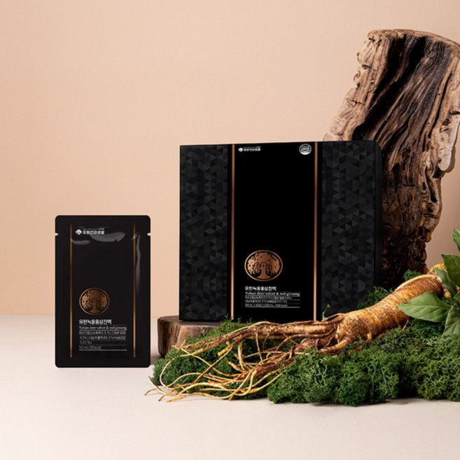 (vip) 유한녹용홍삼진액 쇼핑백선물세트 1박스 1개월분, 없음