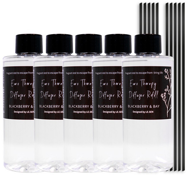 르센 코스메틱 등급 대용량 디퓨저 1L(200ml 리필 5개) + 스틱 10개, 오렌지머스크, 200ml, 1개