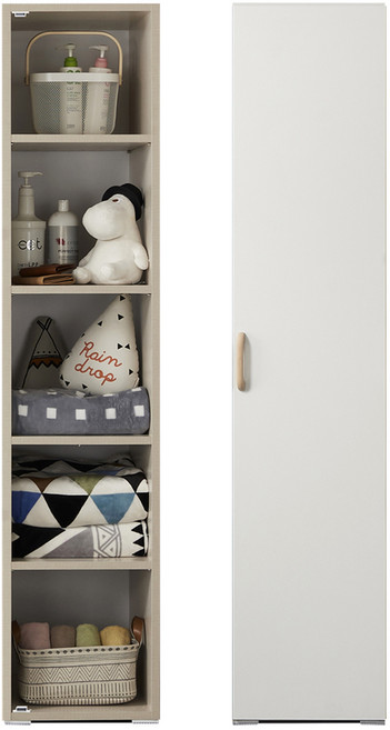 케이컴퍼니 LPM 이음400도어선반장 장롱옷장, 화이트