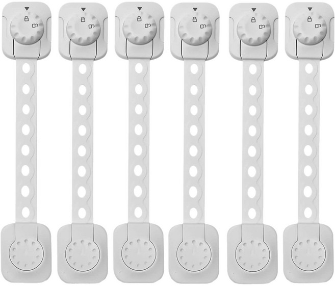 디펜즈만 무타공 서랍 다이얼 이중 안전장치, 화이트, 6개