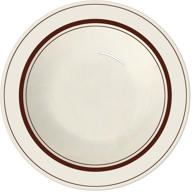 토탈하우스 카네수즈 도자기 오리지날 수프볼 9인치 파스타볼 쿠프 0879, 1개, 브라운