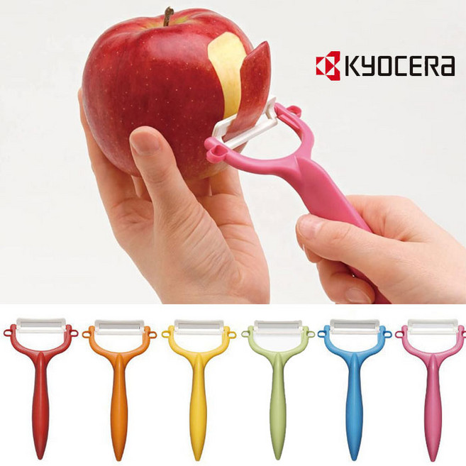 교세라 세라믹 감자칼 - 필러 만능 양배추 감자 당근 채칼 요리 조리도구, 세라믹 감자칼 핑크, 1개