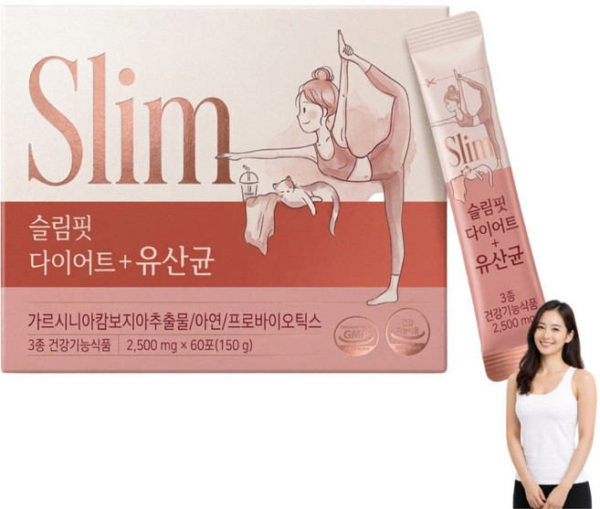 가르시니아 다이어트 체지방 컷팅제 내장지방 감소 모유 유산균 / 12통구매 리셋90 증정, 60개, 2.5g