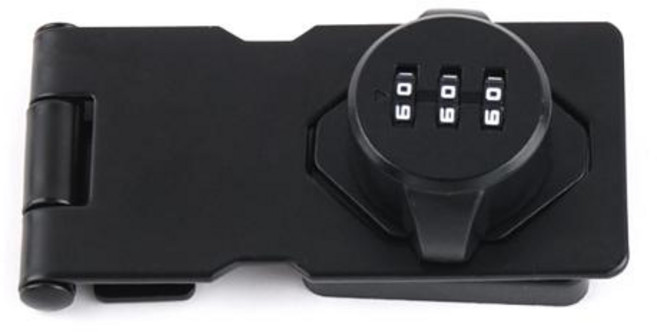 다이얼 걸고리 블랙 도어잠금장치 수납장잠금, 1개