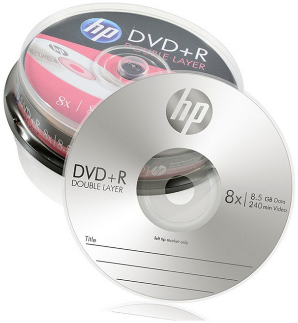 HPMedia DVD R DL 10p케익케이스 장기보관용 멀티미디어디스크 PC데이터저장