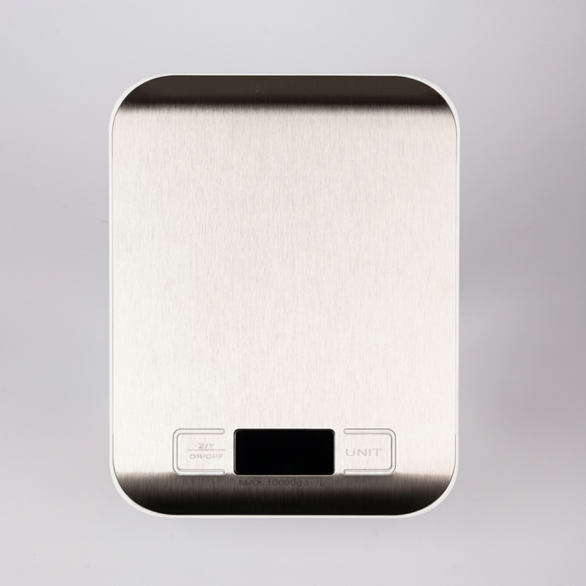 퓨어미즈키 10kg 미니 스테인레스 전자 체중계, 1개, 화이트10kg