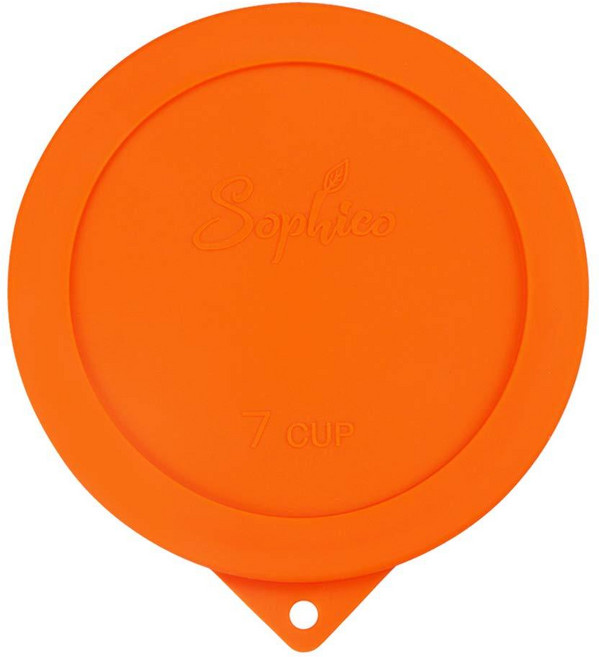 Sophico Sophico 앵커 호킹 및 파이렉스 7402-PC 6/7컵 유리 그릇용 원형 실리콘 보관 커버 뚜껑 교체용(용기 미포함) (블루-2팩), 1개