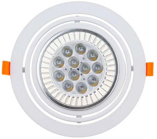 凱得米 AR111 LED 崁燈 含安定器 13公分 崁入式燈具, 白色, 1個