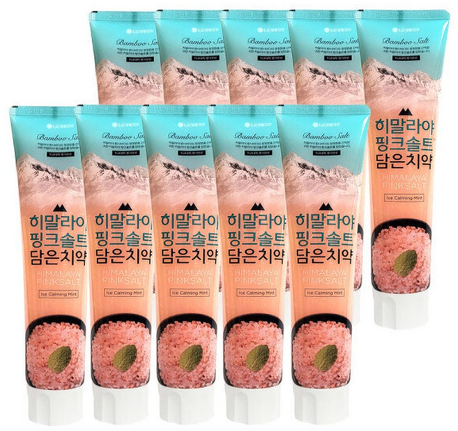 LG생활건강 히말라야 핑크솔트 담은 치약 160gX10개, 160g, 10개
