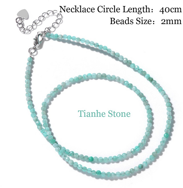 에너지 가닛 기념 테라헤르츠 수제 선물 2mm 목걸이 여성 미니 주얼리 힐링 특별한 커플 천연석 우정 진주 구슬