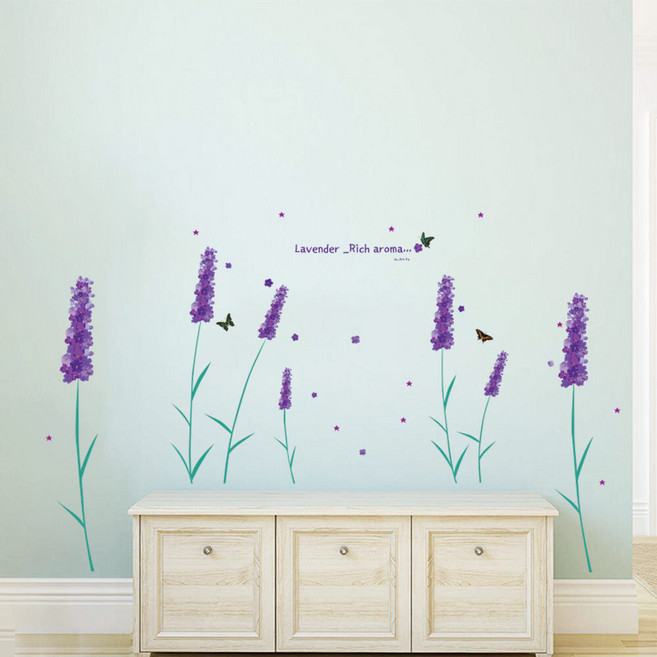 아트픽스 리무버블 인테리어 데코 스티커 벽지 시트지, IP351-라벤더