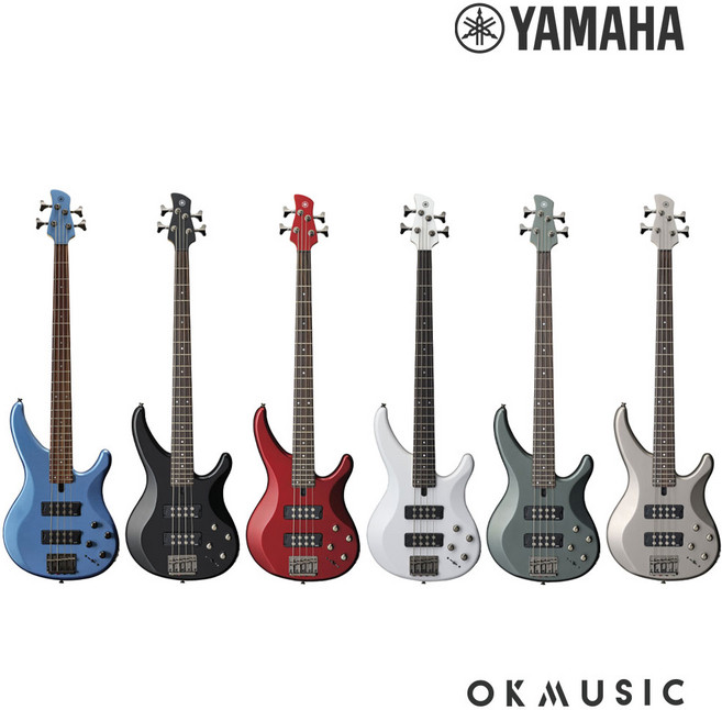 야마하 베이스기타 TRBX304, WH (White), 1개