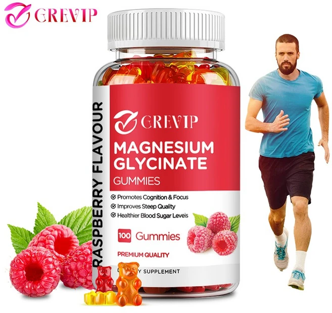 500mg 마그네슘 글리시네이트 구미는 수면 개선 인지 및 집중력 향상에 도움이 됩니다. 60개입, 1개, 100정 - 쿠팡