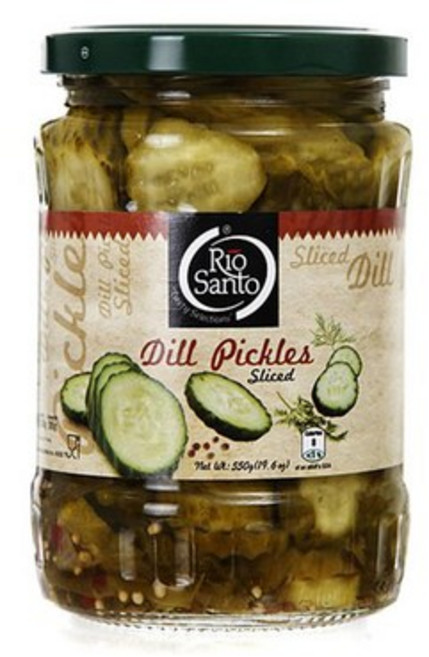 리오산토 딜피클슬라이스, 550g, 2개