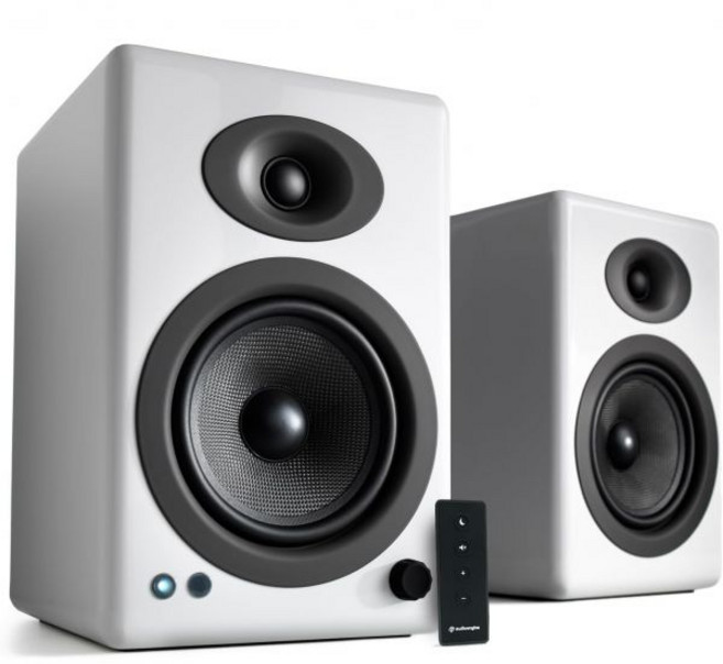 Audioengine 오디오엔진 A5+ 무선 블루투스 북쉘프 스피커 프리미엄 150W 스테레오 음악 게임 턴테이블 홈시어터 시스템용 강력한 스튜디오 모니터, A5+ Wired