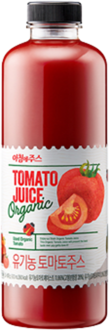서울우유 아침에주스 유기농 토마토 900mL, 5개