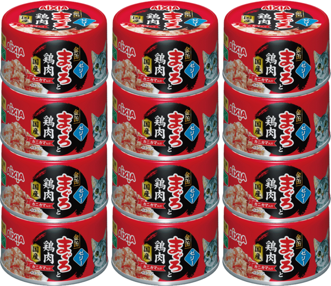 아이시아 금관 야이즈 젤리타입 고양이캔 참치+닭가슴살+게맛살 70g x12개, 12개, GMC-1/참치&닭가슴살&게맛살