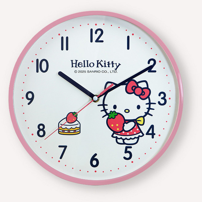 산리오 무소음 벽시계 캐릭터 원형시계, 헬로키티