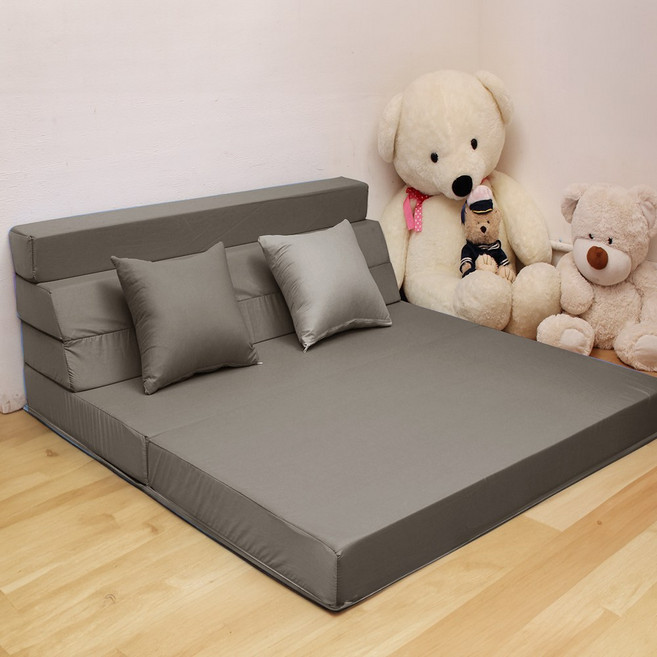 서광퍼니처 두꺼운 5단 바닥 1인용 싱글 원룸 접이식 매트리스 9cm