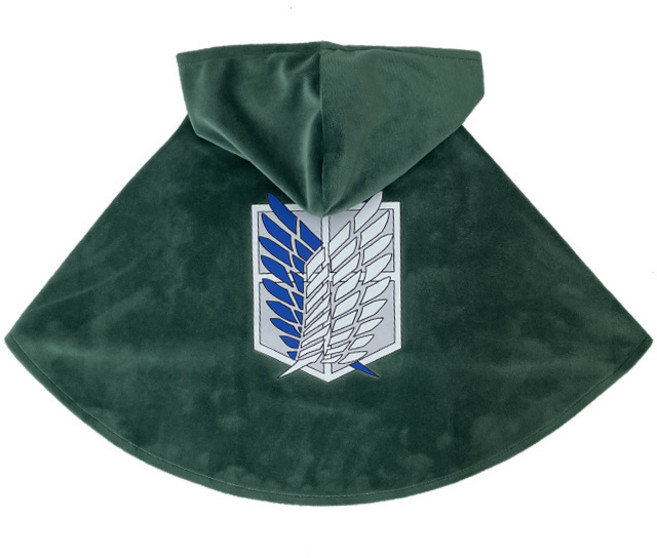 공격형 애완동물 망토 자유의 날개 고양이 옷 병장 강아지 코스프레 의상 촬영 소품, 모든 야드, 자유의 날개 망토(애니메이션 버전)