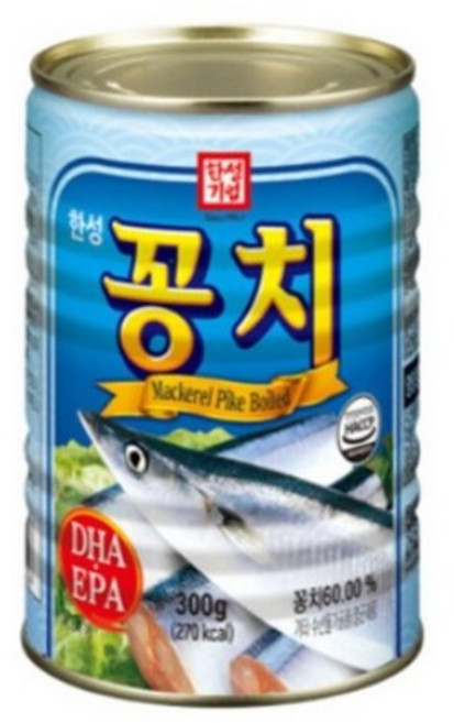 한성기업 꽁치 통조림, 300g, 8개