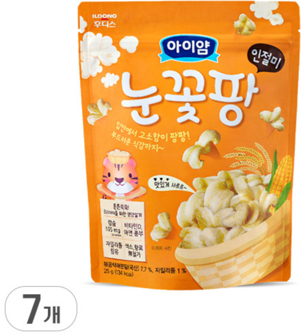 일동 후디스 아이얌 눈꽃팡, 7개, 25g, 인절미맛