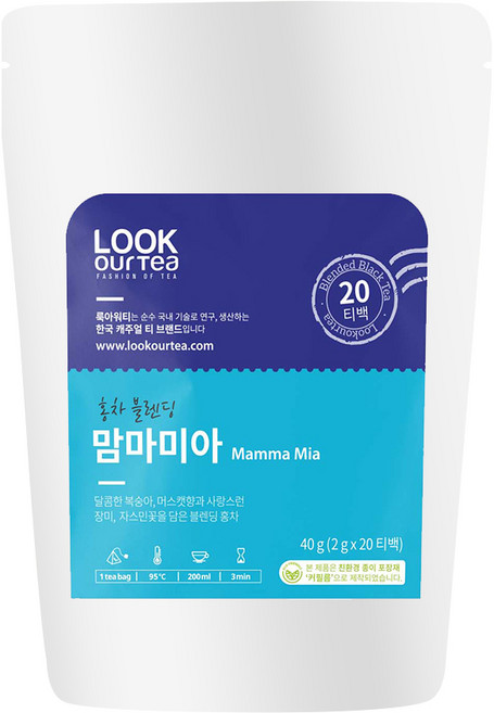 룩아워티-맘마미아20T x6, 120개, 20개입, 6개, 2g