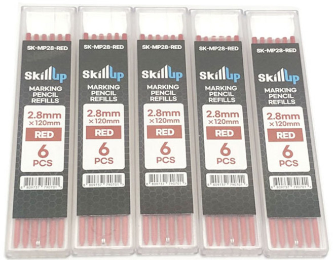 [제이스공구] 목공 스케치 리필심, 30개, 레드