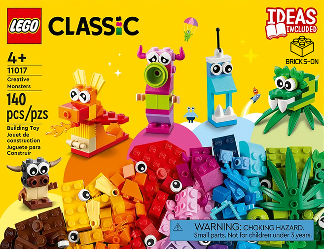 레고 클래식 창의적인 괴물들 11017, 혼합색상, 1개