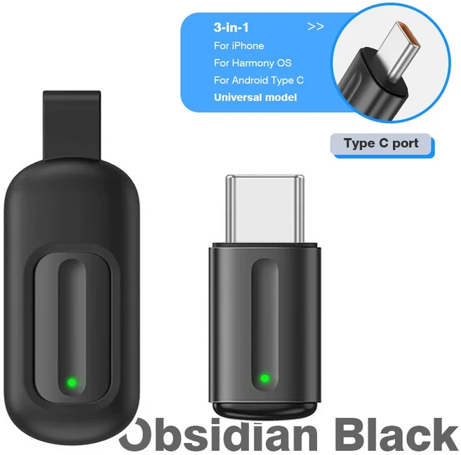 스마트 적외선 리모컨 폰 앱 제어 타입 C IR 블래스터 미니 어댑터 (TV 안드로이드 iOS 17 16 스마트폰, 01 Type C Black