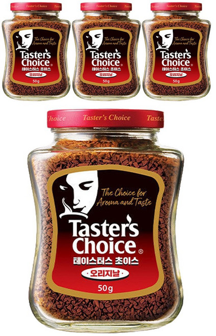 네스카페 테이스터스 초이스 오리지날 50g x 4병, 4개, 1개입