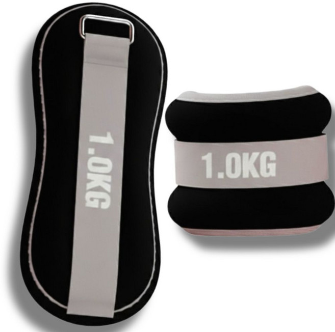 와일드윙 균형훈련 손목 발목 모래주머니, 블랙, 2kg