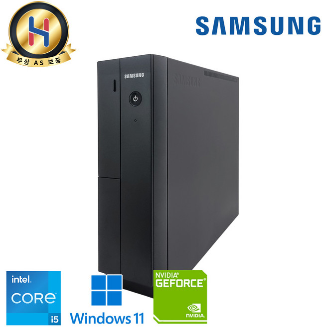 삼성전자 초가성비 데스크탑 PC 인텔 슬림한 블랙 사무작업 직장인 학생 자녀용 강력추천 사무실 강의실 학원, DB400S, 256GB, 16GB, WIN11 Home