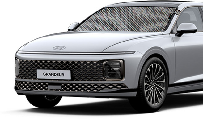 럭키식스 현대 디올뉴그랜저 GN7 맞춤형 성에방지커버 자동차 앞유리덮개 차량커버, 일반형, 1개