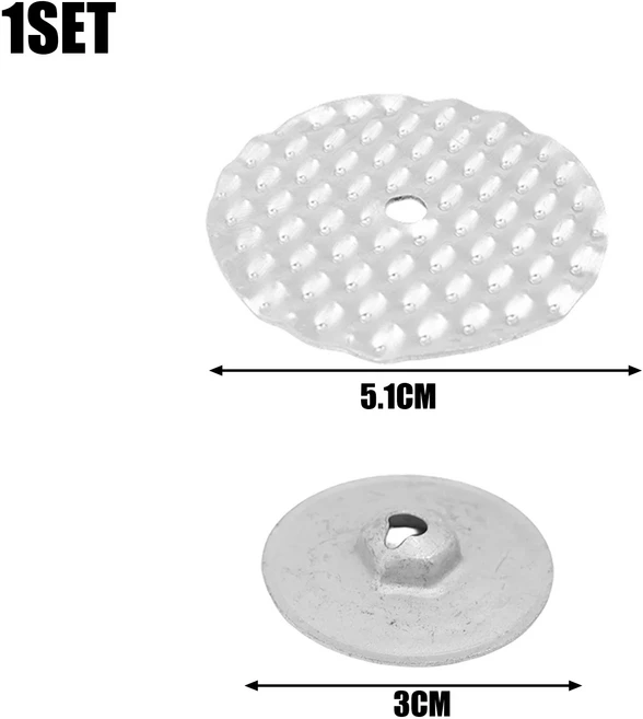 BMW 호환 포드 호환용 1~50세트 07146949380 W709729S442 엔진 언더 트레이 히트 쉴드 리테이너 플로어 팬, 01 ulated nut gasket, 01 5set