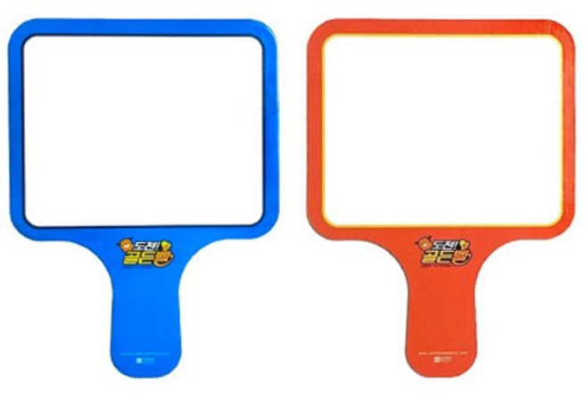 도전 골든벨 손잡이 화이트보드 양면 미니 칠판 랜덤, 1개, 지류