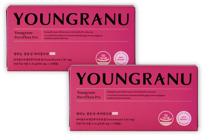 [장영란 다이어트] 영라뉴 장용성 파비플로라 체지방 감소, 2개, 14회분