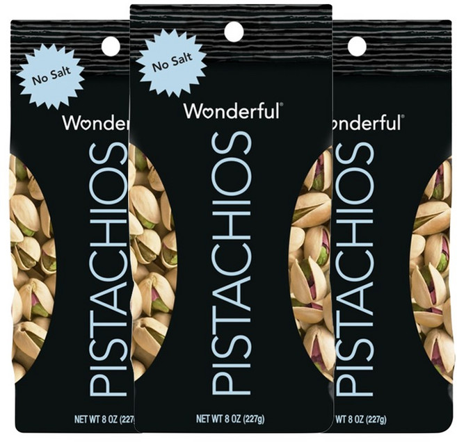 원더풀피스타치오스 노 솔트, 3개, 227g