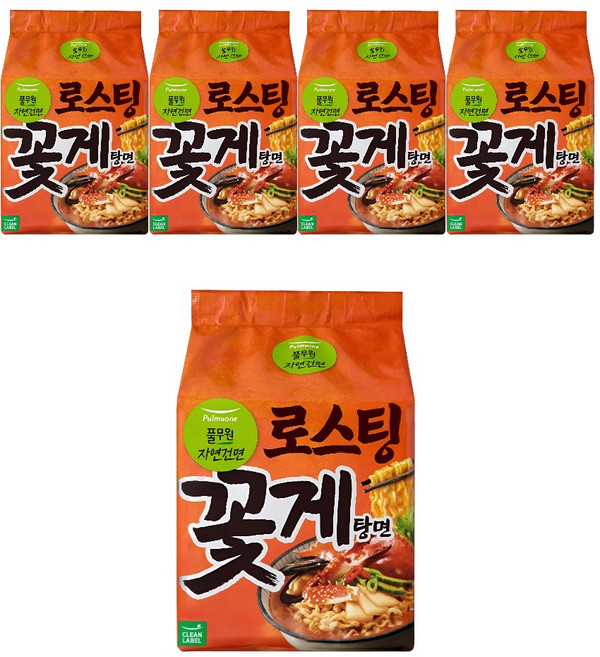 생면식감 꽃게탕면 103g, 20개
